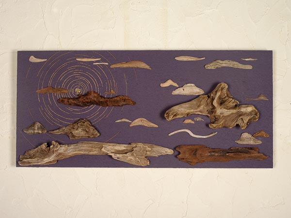 流木で描く山水画　２０１７年　流木アート−１０−１