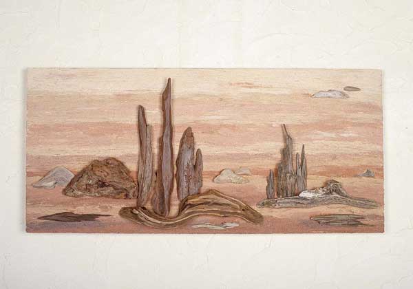 流木で描く山水画　２０１８年　流木アート−１５−１