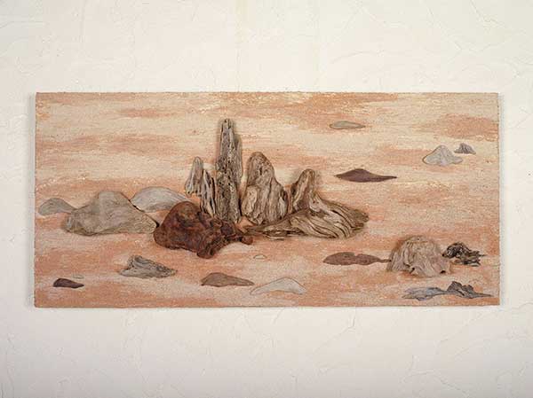流木で描く山水画　２０１８年　流木アート−１４−１