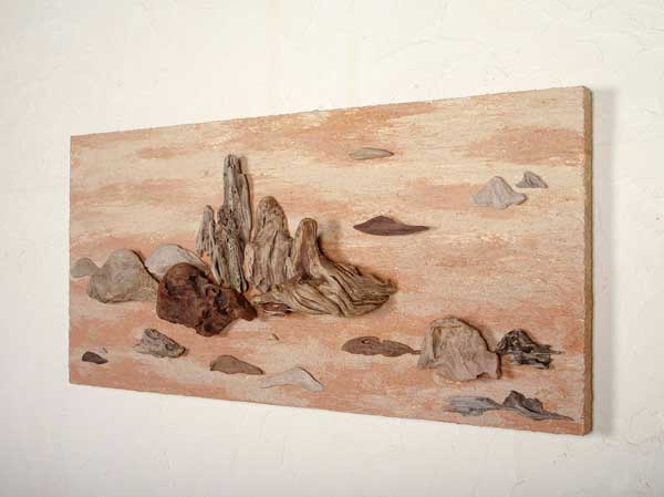 流木で描く山水画　２０１８年　流木アート−１４−２